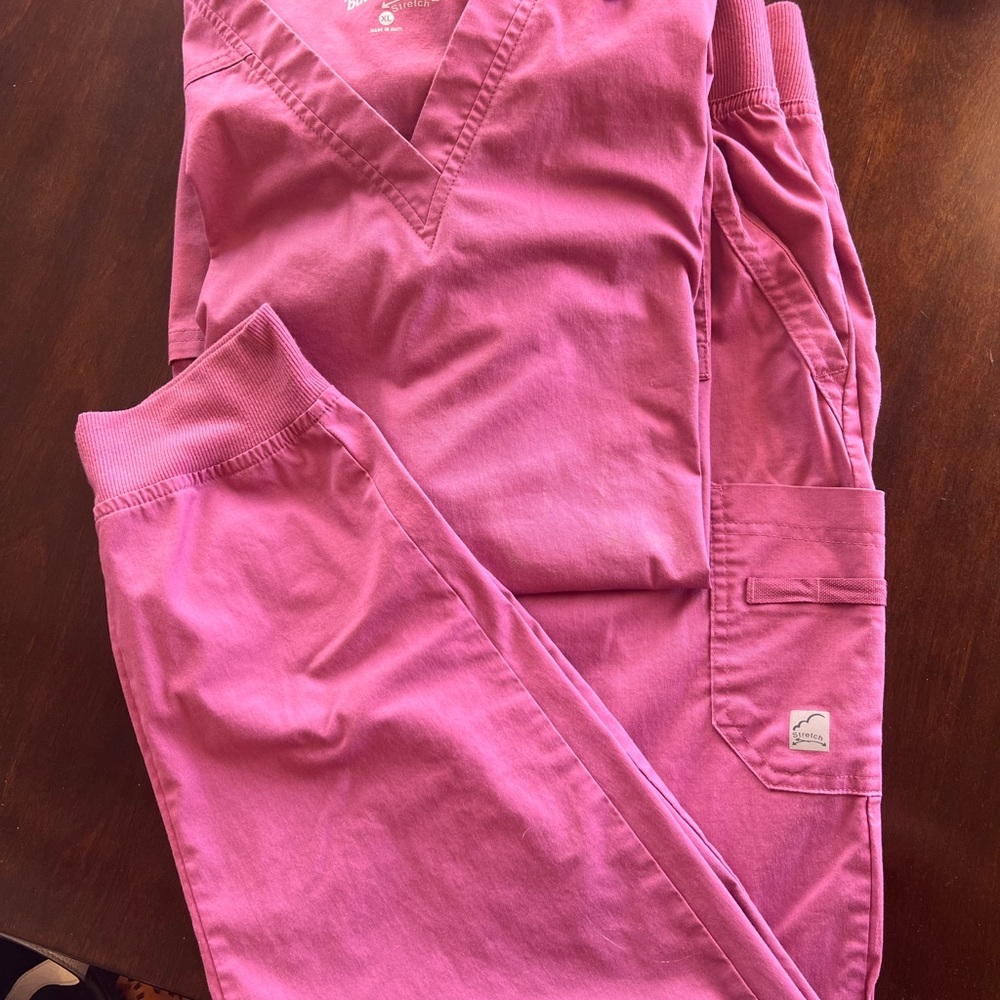 Chic Pink Women's Scrub Set